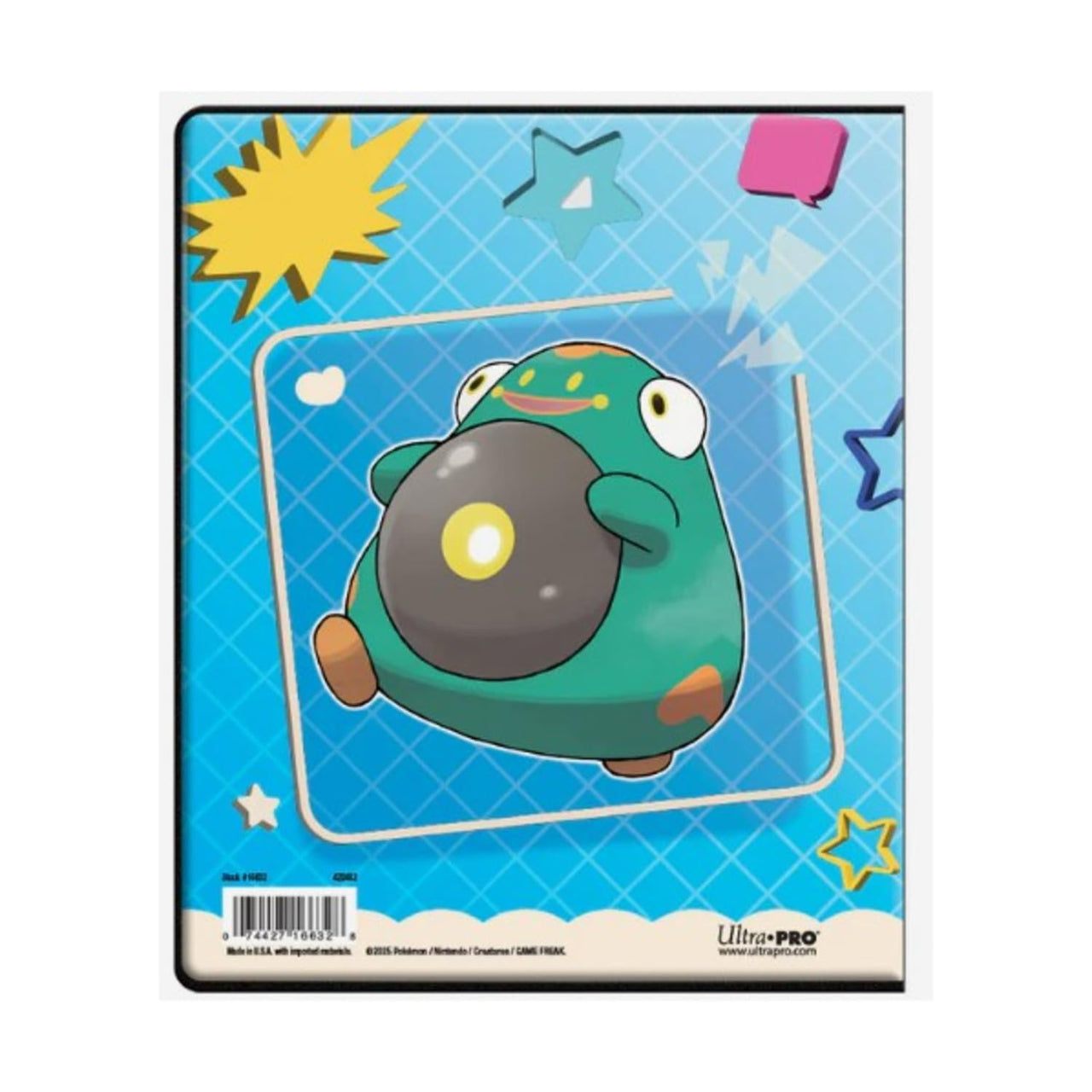 ULTRAPRO Pokémon Iono and Bellibolt 4-pocket portfolio binder with colorful Pokémon designs and multiple card storage pockets