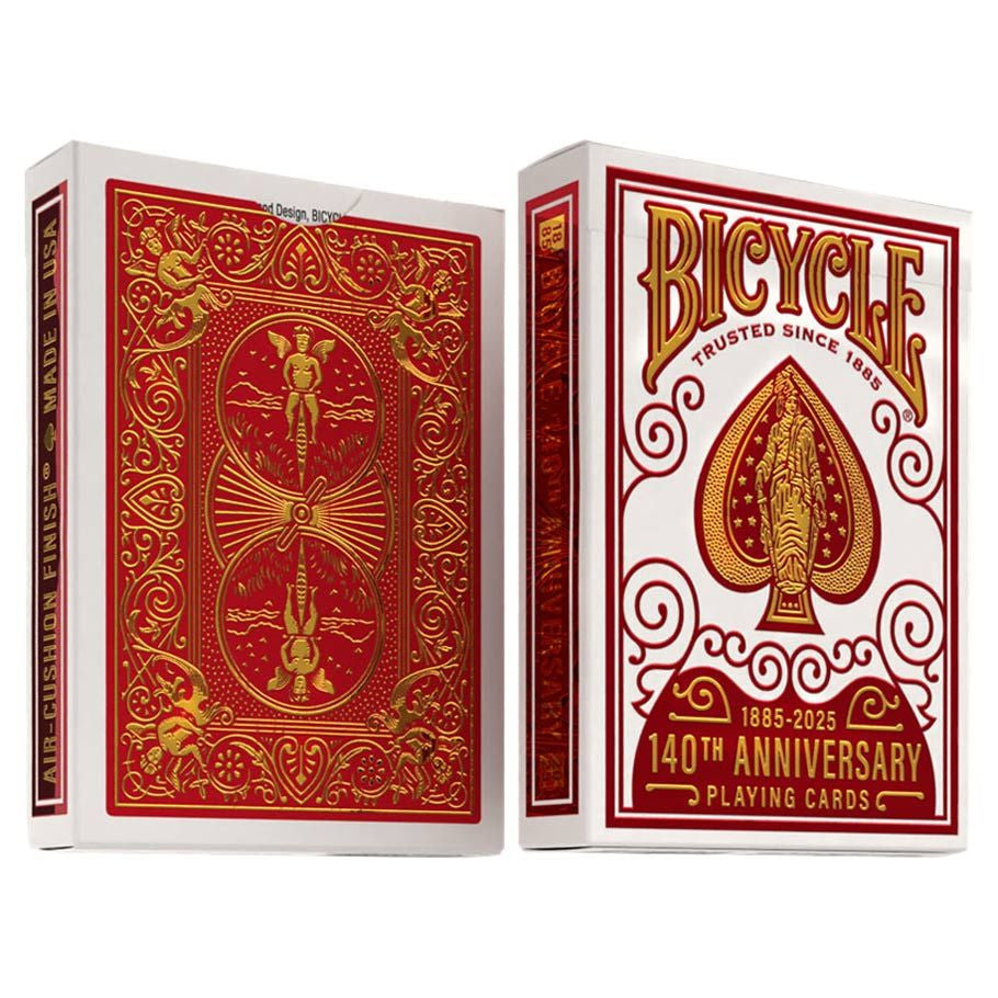 United States Playing Card Company 140th Anniversary playing cards deck with special anniversary design on standard playing cards
