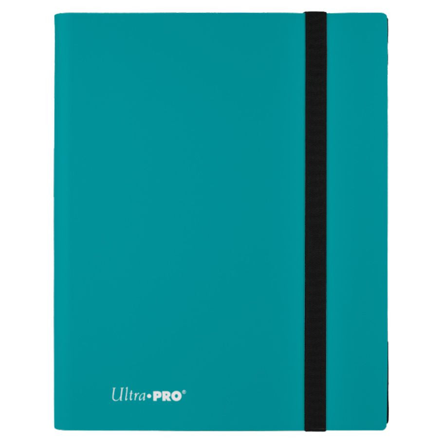 Ultra Pro Sky Blue 9-pocket Eclipse Binder for trading cards with durable plastic sleeves and secure binding.