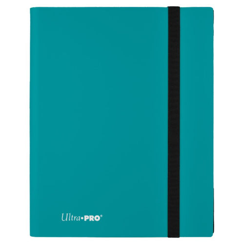 Ultra Pro Sky Blue 9-pocket Eclipse Binder for trading cards with durable plastic sleeves and secure binding.