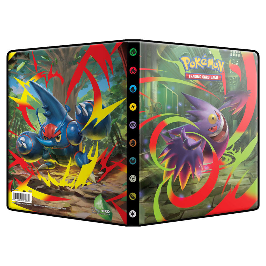 Ultra Pro Pokémon Portfolio Mega-Evolutions Set 2 Phantasmal Flames with four-pocket trading card sleeves for collectors.