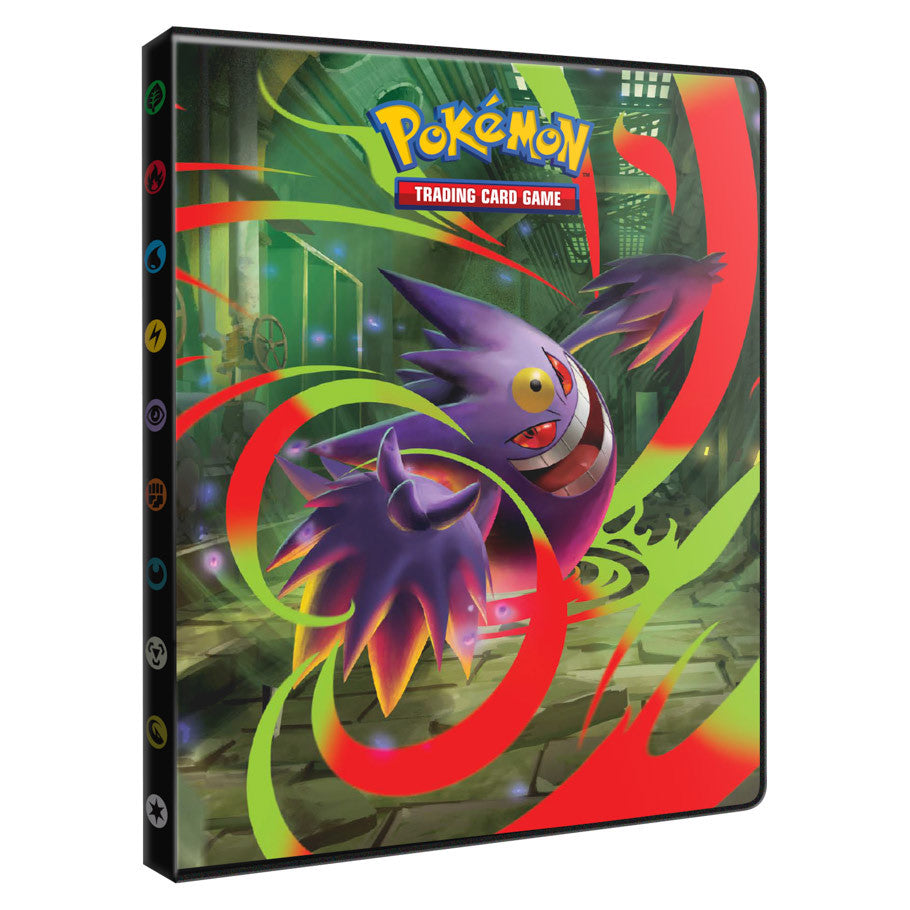 Ultra Pro Pokemon Mega Evolutions Phantasmal Flames trading card portfolio with 4-pocket sleeves for card storage.