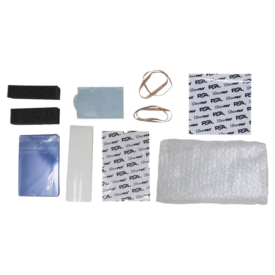 Ultra Pro Official PSA Grading Submission Kit for trading card game accessories, includes tools for card grading and preservation.