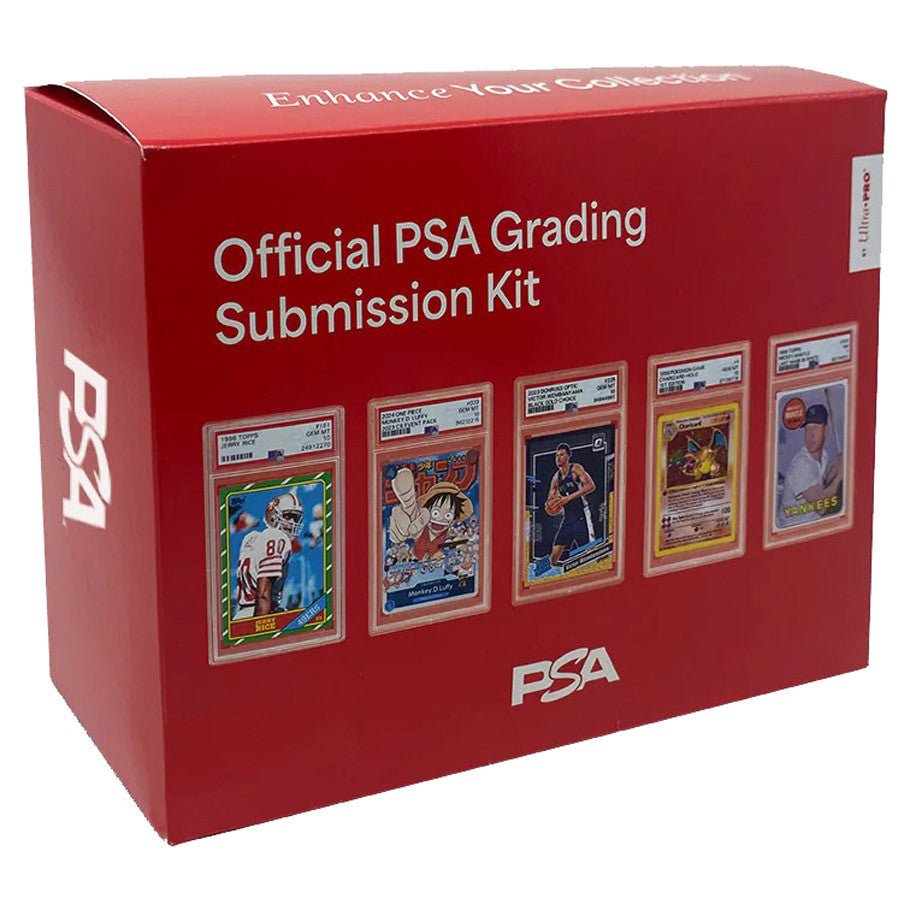 Ultra Pro Official PSA Grading Submission Kit for trading cards, includes accessories for card grading and preservation.