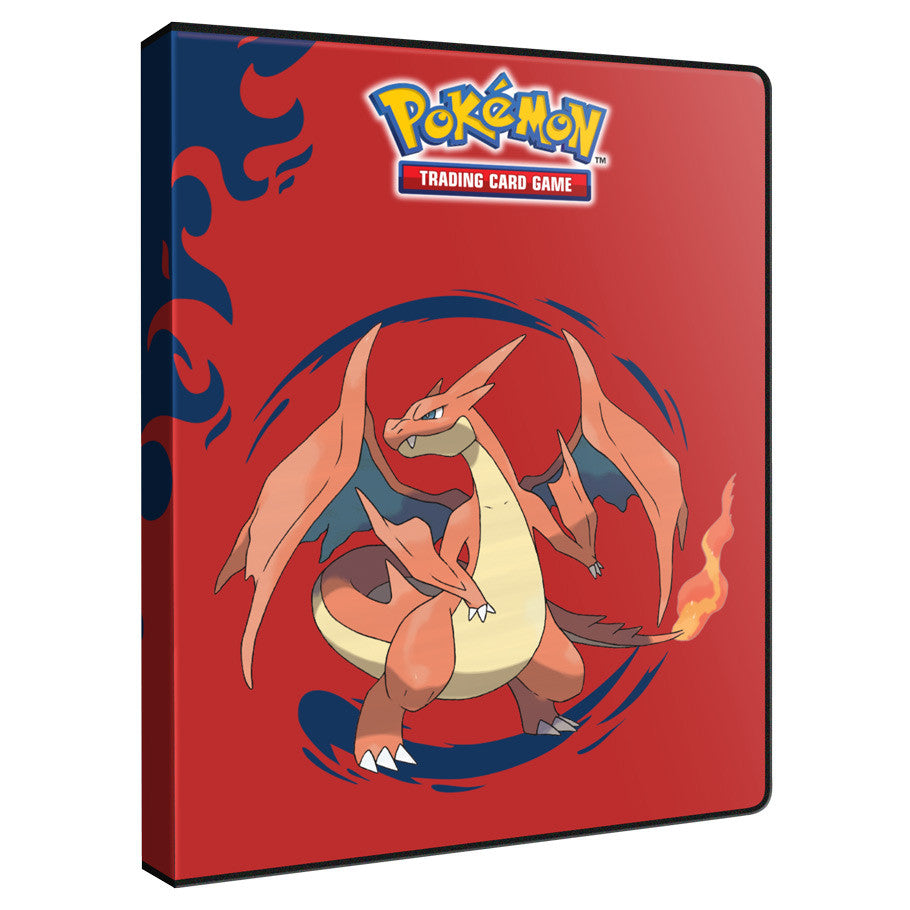 Ultra Pro Pokémon Mega Charizard 9-Pocket Portfolio Binder for trading cards, featuring a vibrant Charizard design.
