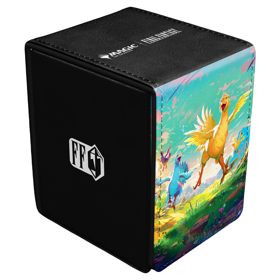 Ultra Pro Final Fantasy Chocobos Alcove flip box for Magic the Gathering trading cards, featuring colorful chocobo design.