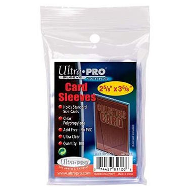 Ultra Pro Soft Penny Card Sleeves for trading cards, durable clear protective sleeves, ideal for card preservation.