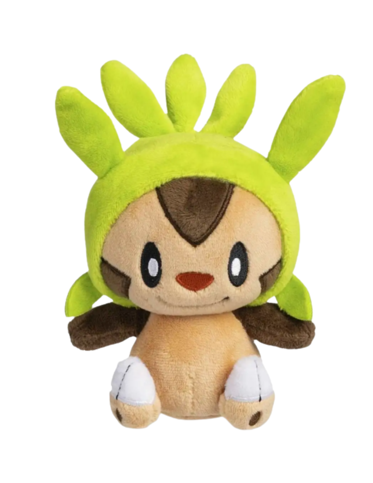 Pokémon Chespin 5.75-inch plush toy from the Fit Series, soft stuffed animal with detailed Pokémon character design.