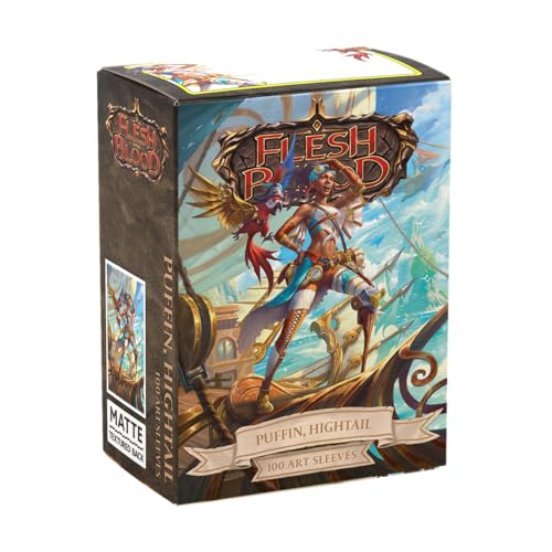 Dragon Shield Flesh & Blood Art Sleeves Puffin Hightail, 100 count, smooth and tough premium trading card game sleeves.