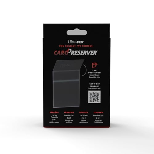 Ultra Pro trading card preserver sleeve for 25 cards, clear protective holder for collecting and storage.