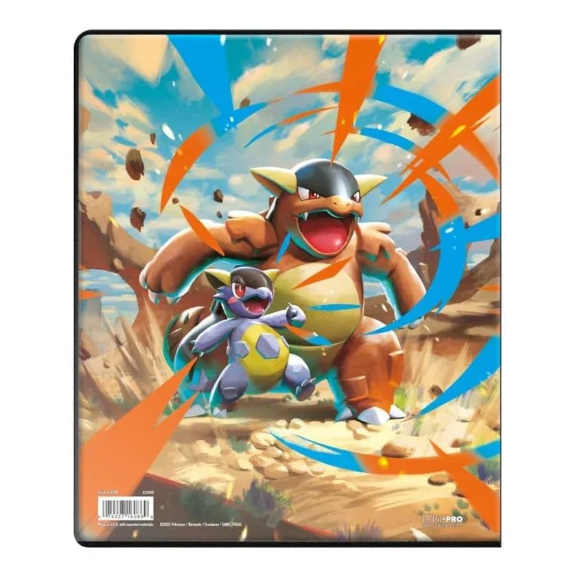 Ultra Pro Pokémon Mega Evolution card holder holding up to 252 trading cards for Pokémon trading card games.
