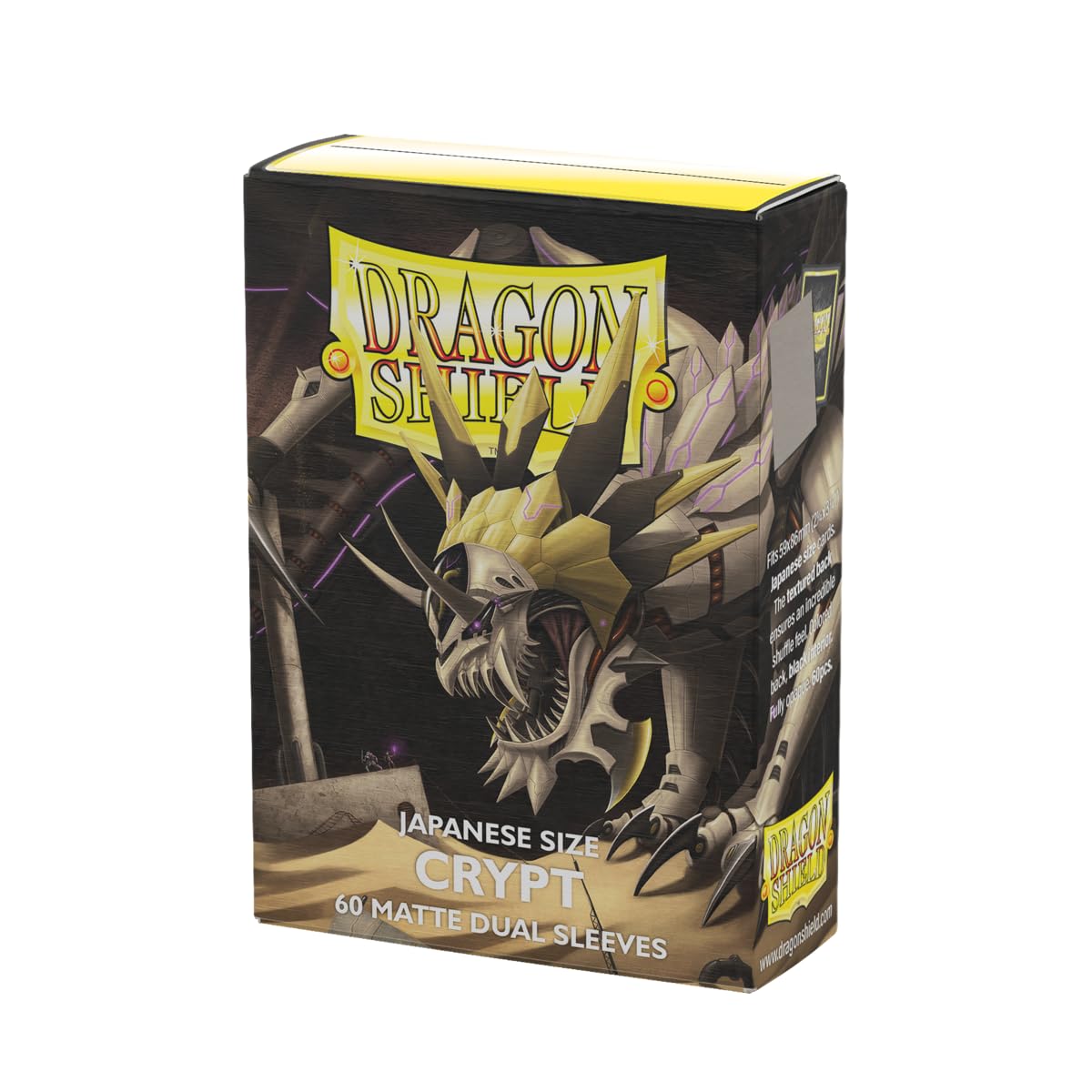 Dragon Shield Matte Dual Japanese size trading card sleeves, 60 count, smooth and tough premium TCG sleeves for Yu-Gi-Oh and more