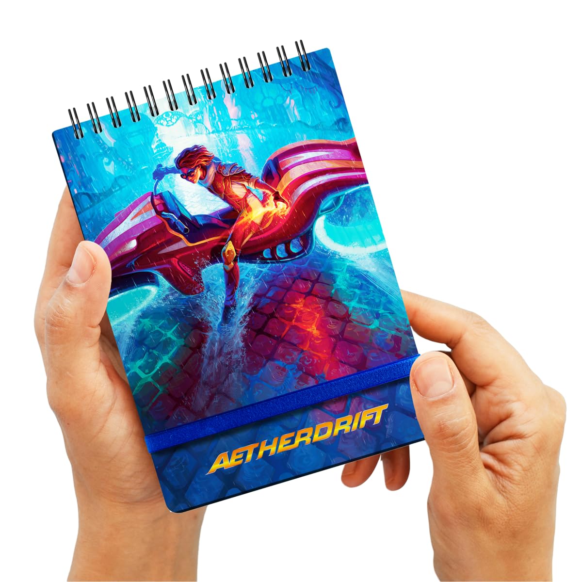 Ultra PRO Aetherdrift Chandra spiral life pad for Magic: The Gathering, a colorful trading card game accessory for players.