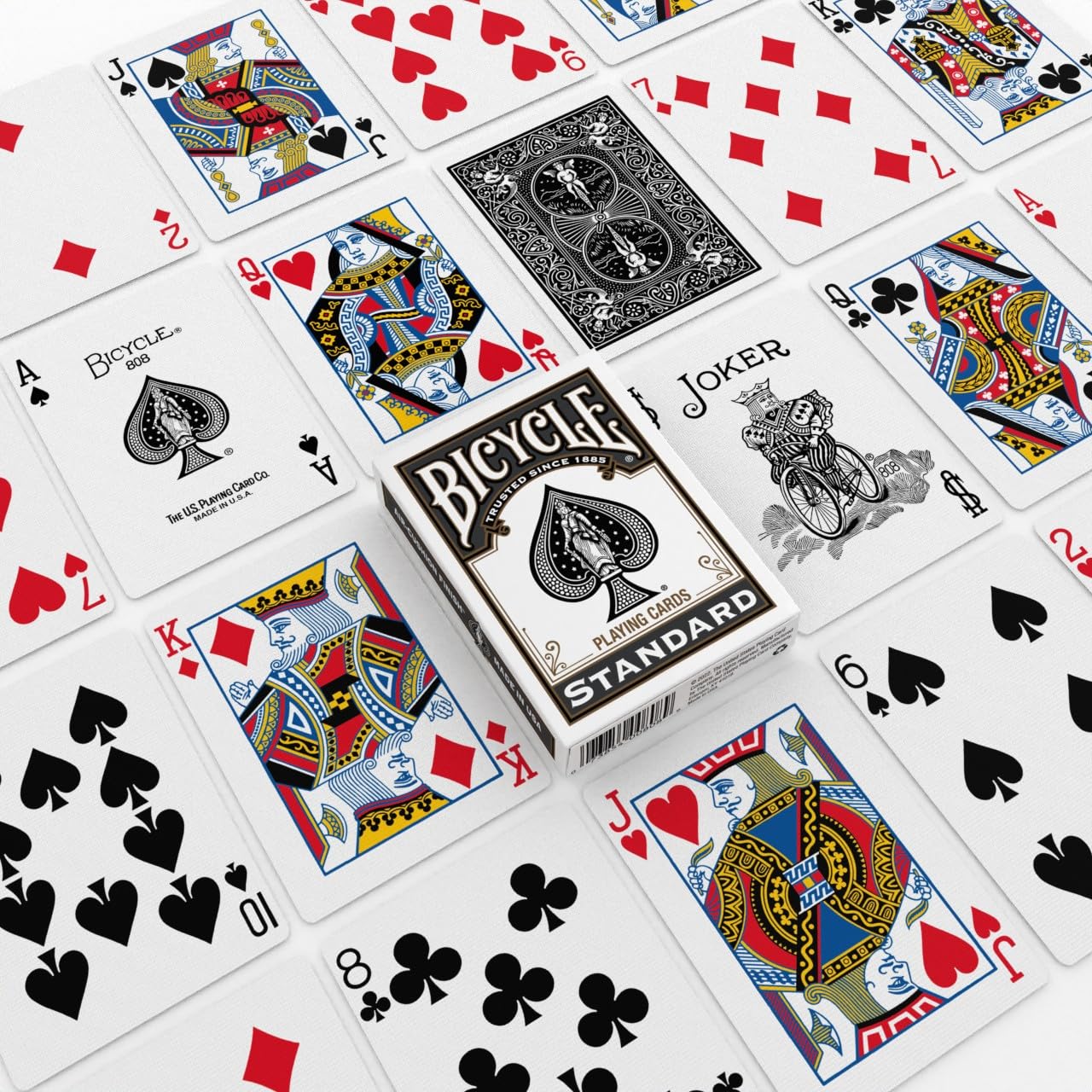 Sparkler Bicycle playing cards deck featuring classic design, standard size, and high-quality printing from The United States Playing Card Company.