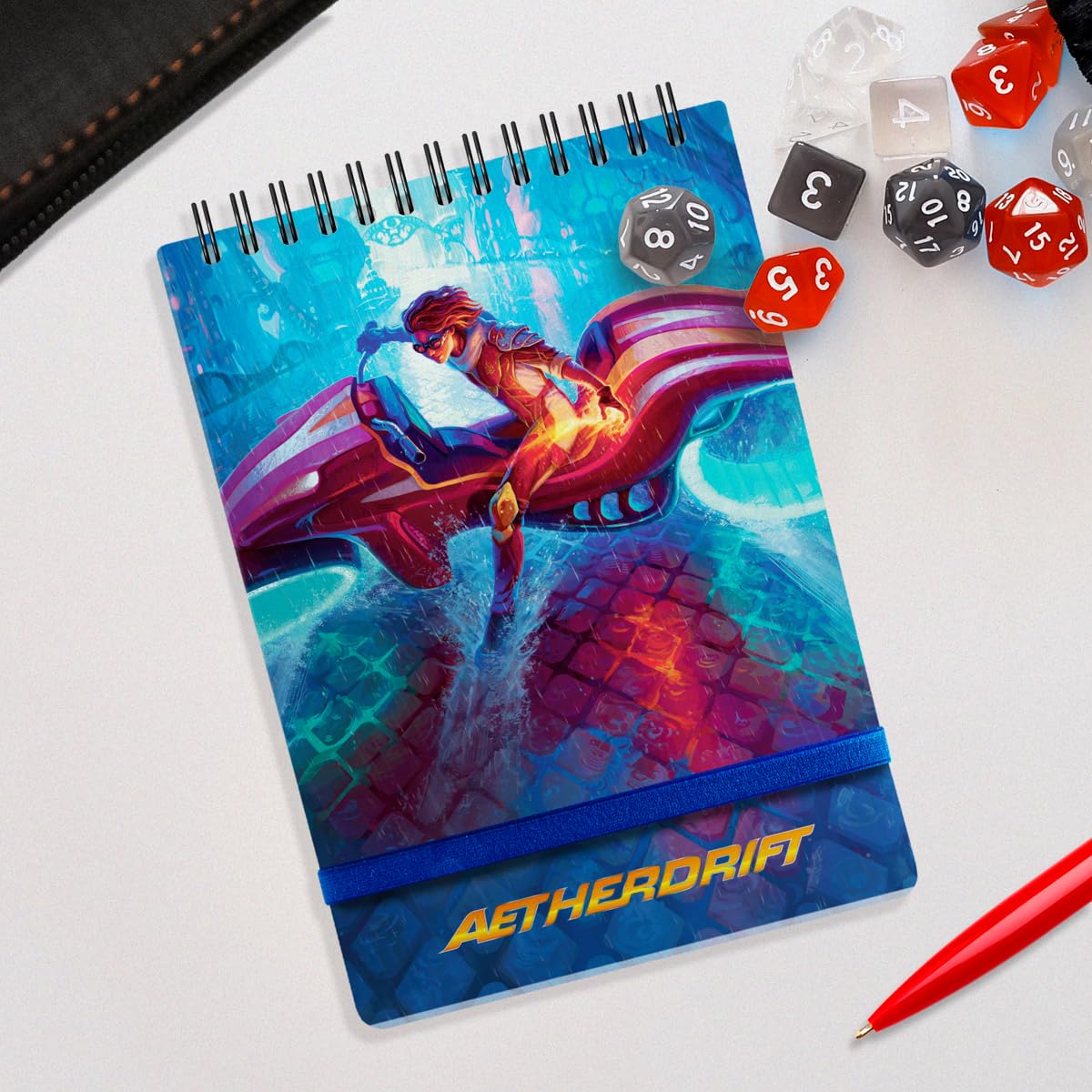 Ultra PRO Aetherdrift Chandra spiral life pad for Magic: The Gathering, gaming accessories, and trading card game essentials.