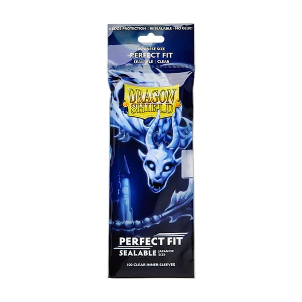 Dragon Shield Japanese card sleeves in clear, sealable design, compatible with MTG, Pokémon, and Yu-Gi-Oh! trading card protectors.