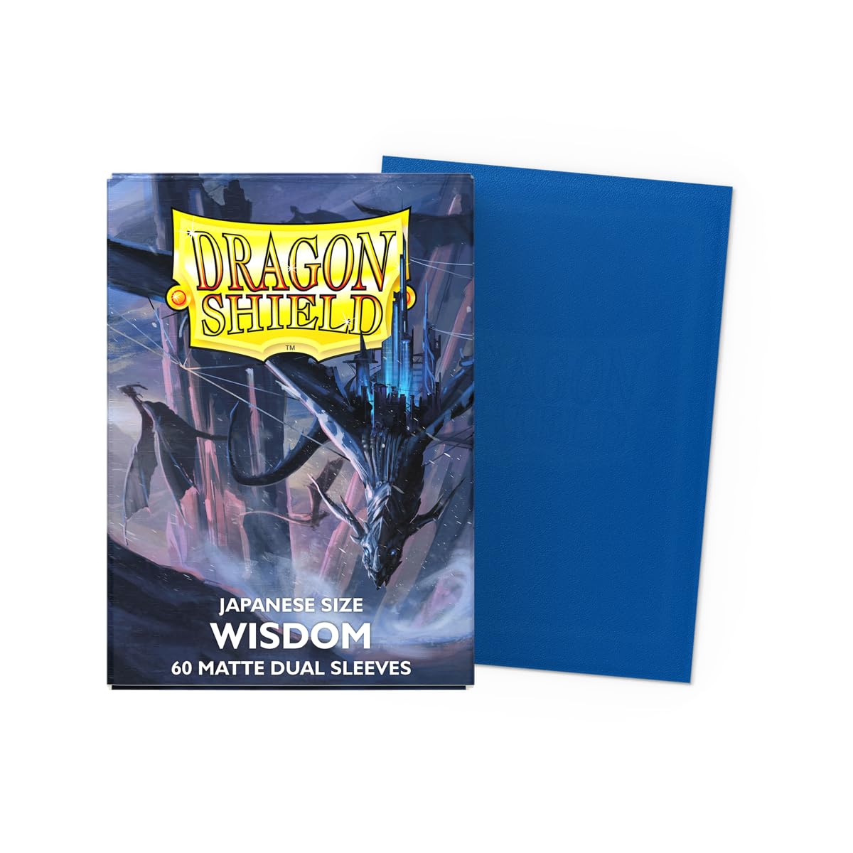 Dragon Shield Matte Dual Japanese size trading card sleeves, 60 pack, smooth and tough premium sleeves for Yu-Gi-Oh, Naruto, Cardfight, Vanguard