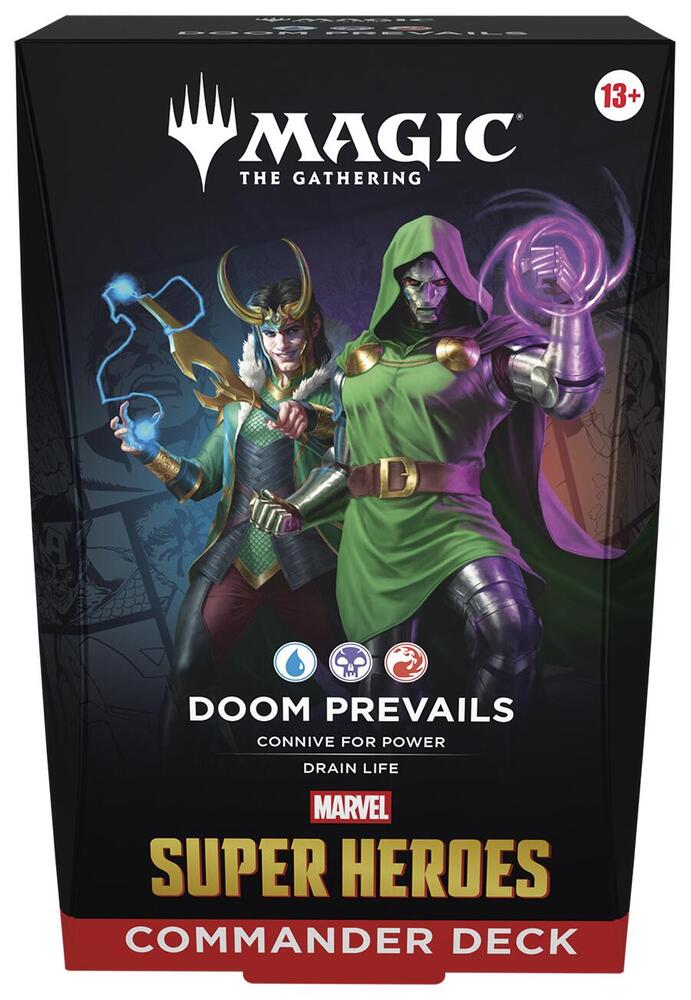 MTG Marvel Super Heroes Doom Prevails Commander Deck Box