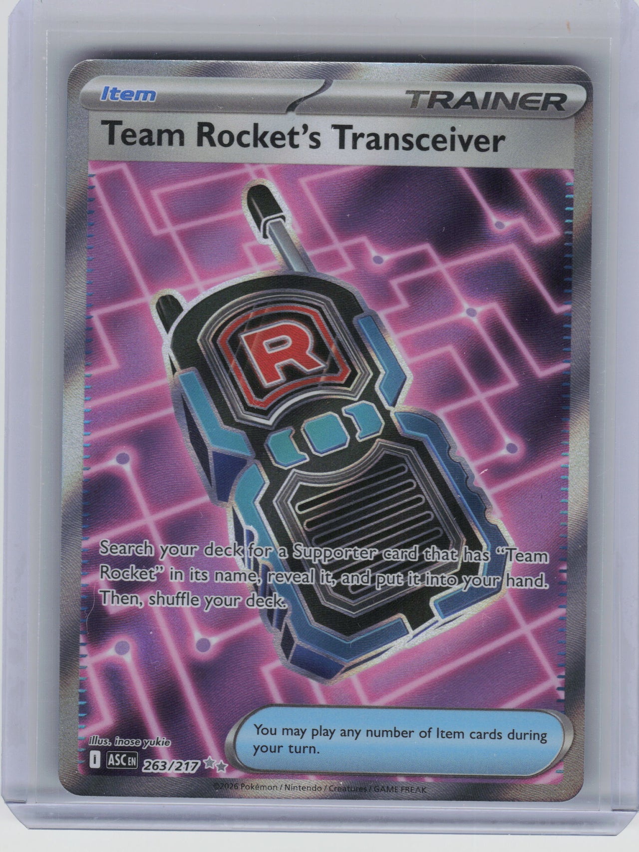 ME: Ascended Heroes #263/217 Team Rocket's Transceiver