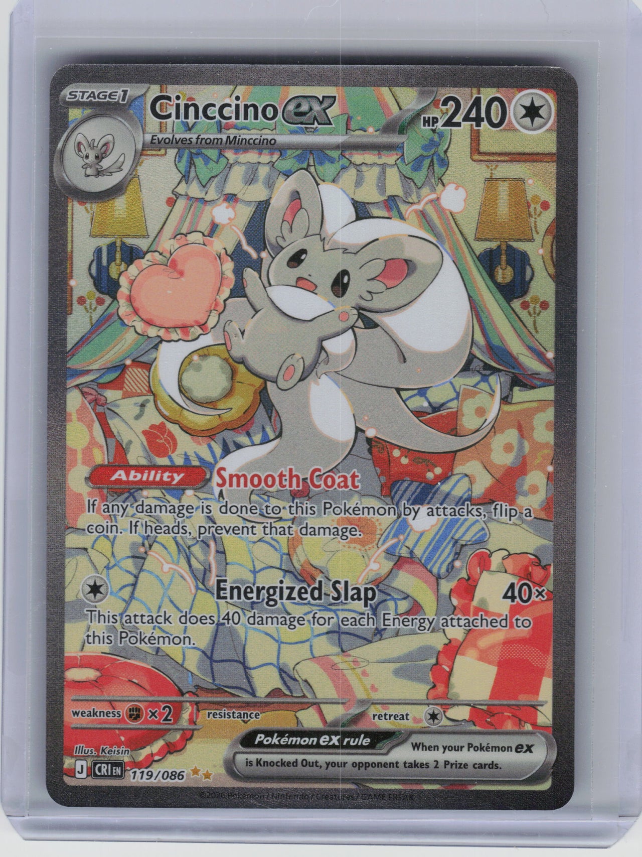 ME04: Chaos Rising #119/086 Cinccino ex