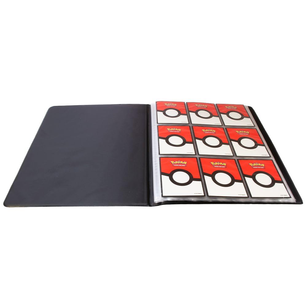 Pokémon Iono and Bellibolt 9-pocket portfolio binder with trading card sleeves from UltraPro, holding collectible Pokémon cards.