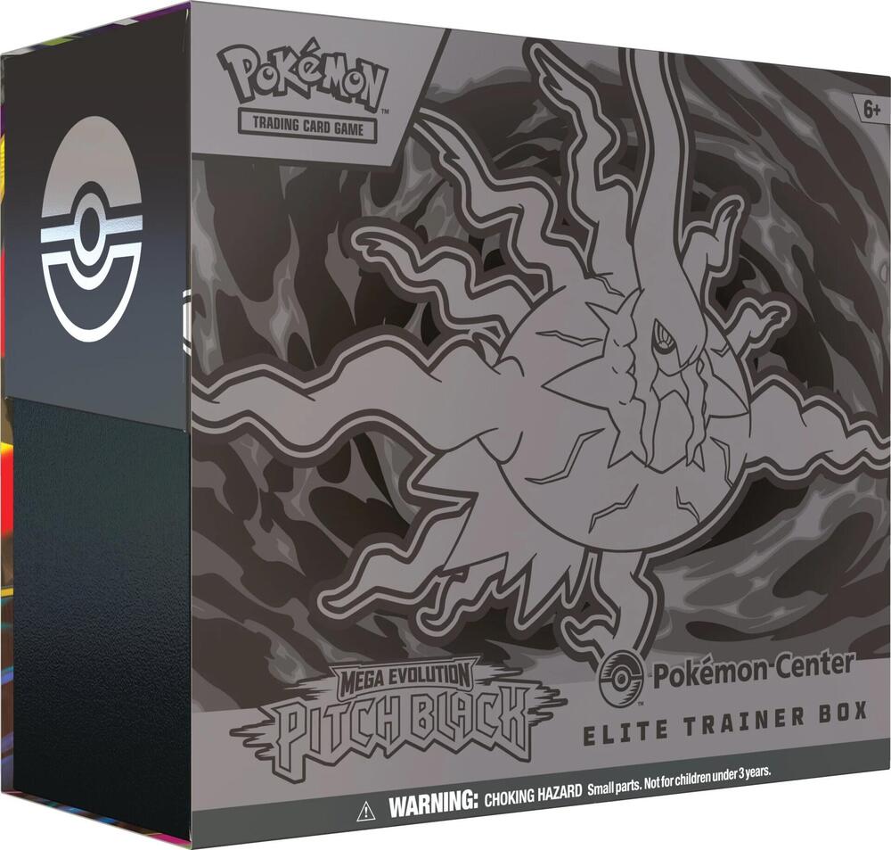 Pokémon Center Exclusive Elite Trainer Box ME05 Pitch Black featuring Mega Darkrai ex artwork