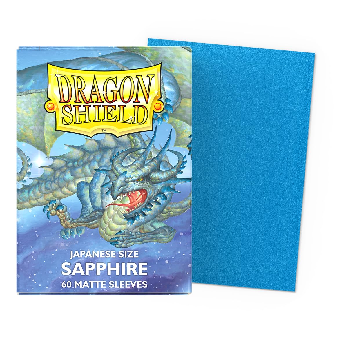 Dragon Shield Japanese size matte trading card sleeves, 60 count, smooth and tough premium sleeves for Yu-Gi-Oh, Naruto, Cardfight, Vanguard