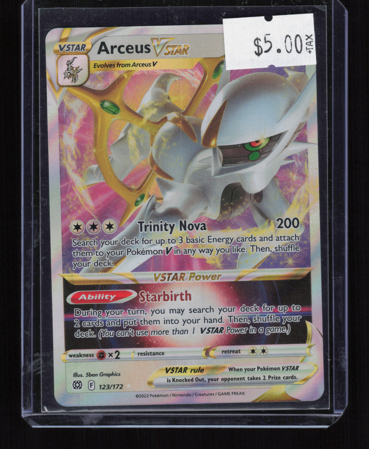 Miscellaneous Cards & Products #123/172 Arceus VSTAR