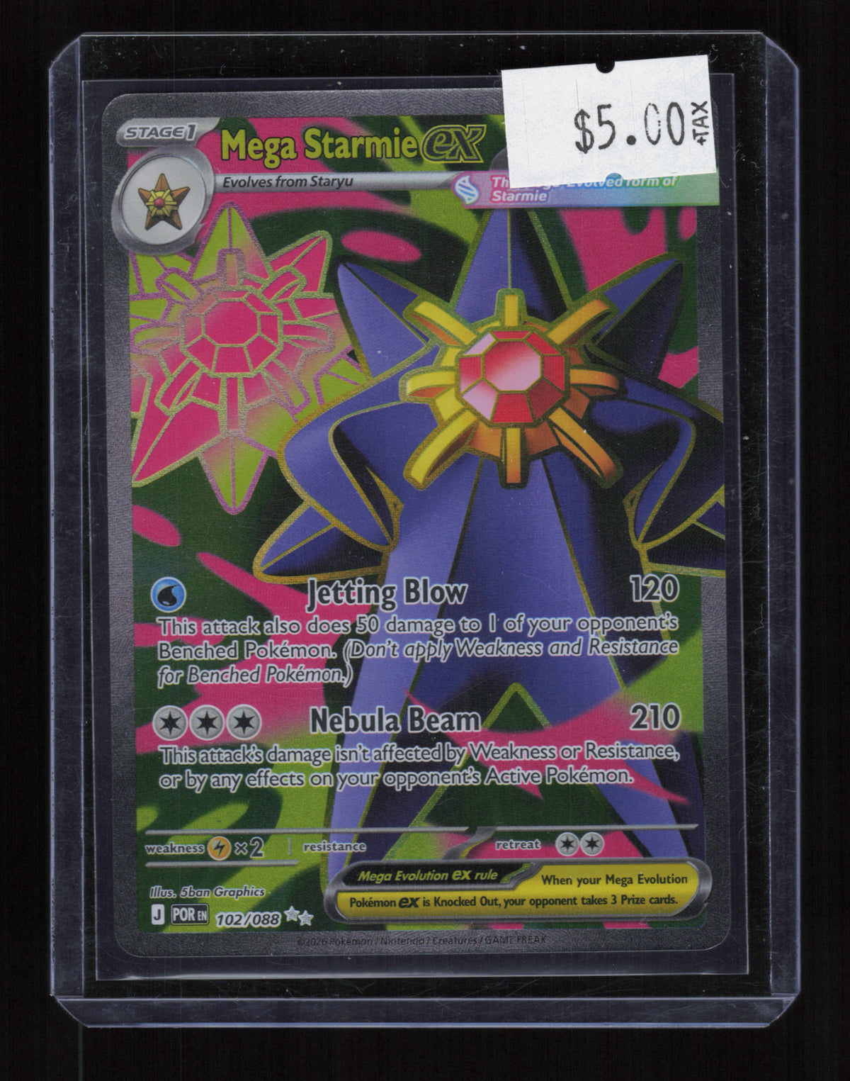 ME03: Perfect Order #102/088 Mega Starmie ex