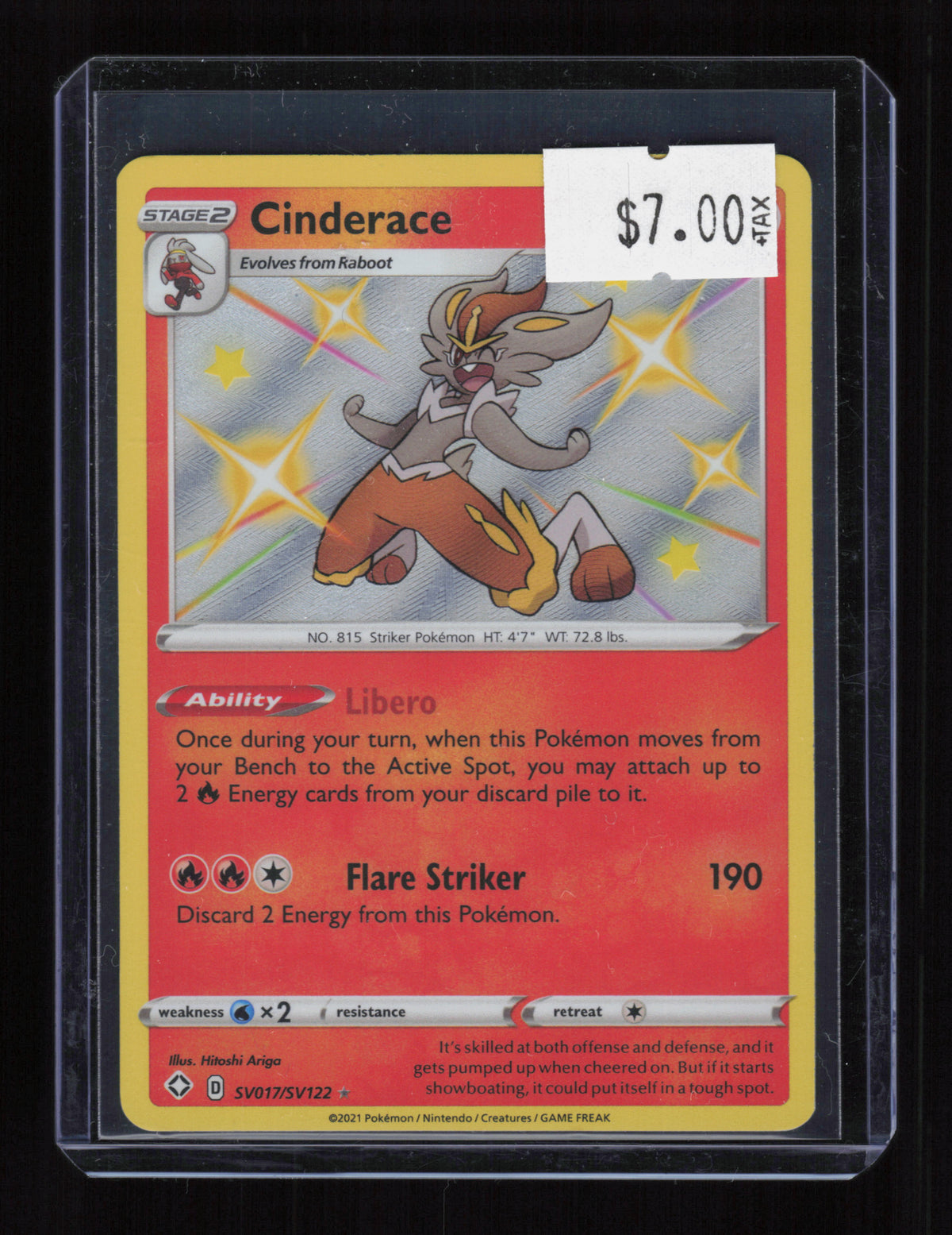 Shining Fates: Shiny Vault #SV017/SV122 Cinderace