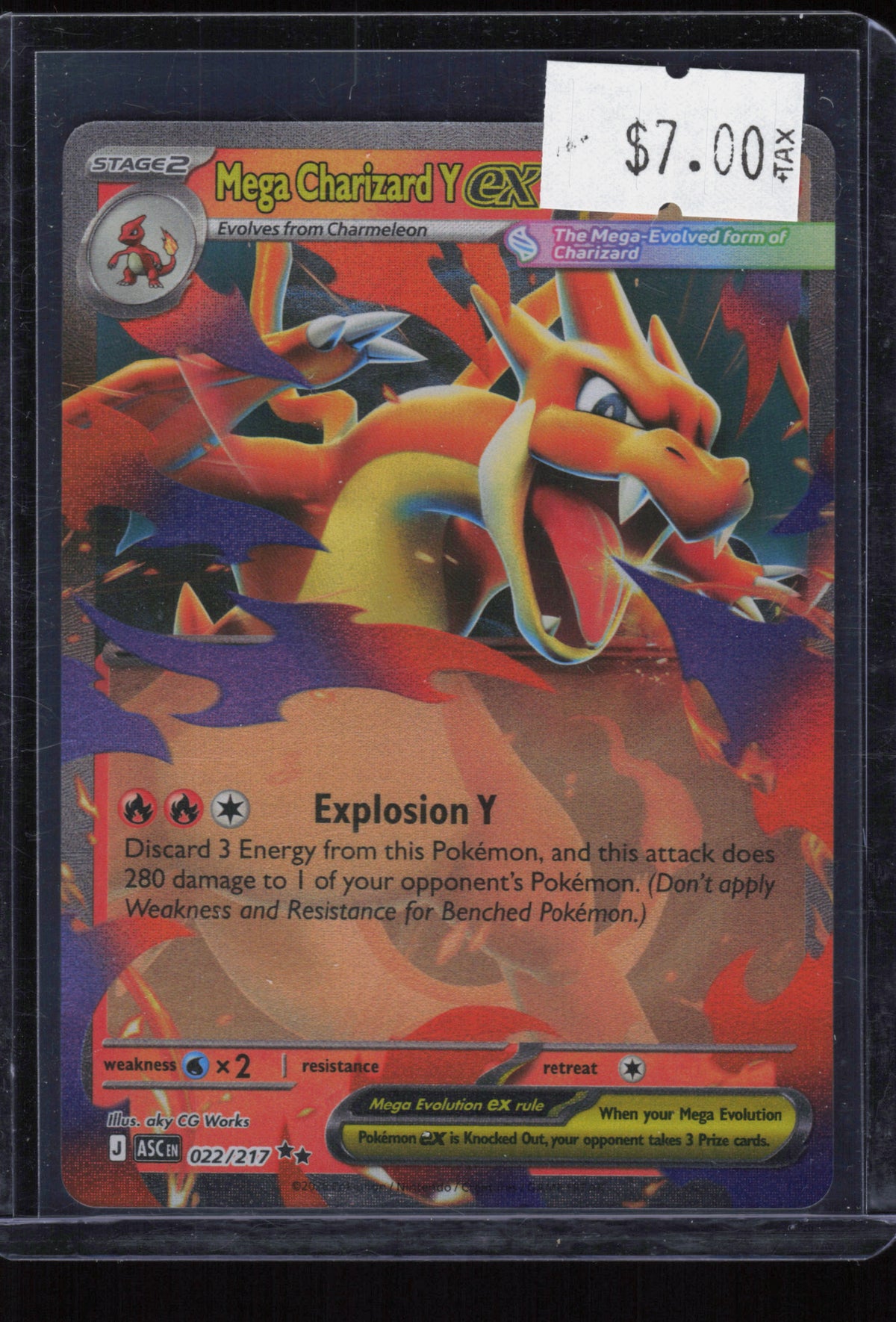 ME: Ascended Heroes #022/217 Mega Charizard Y ex