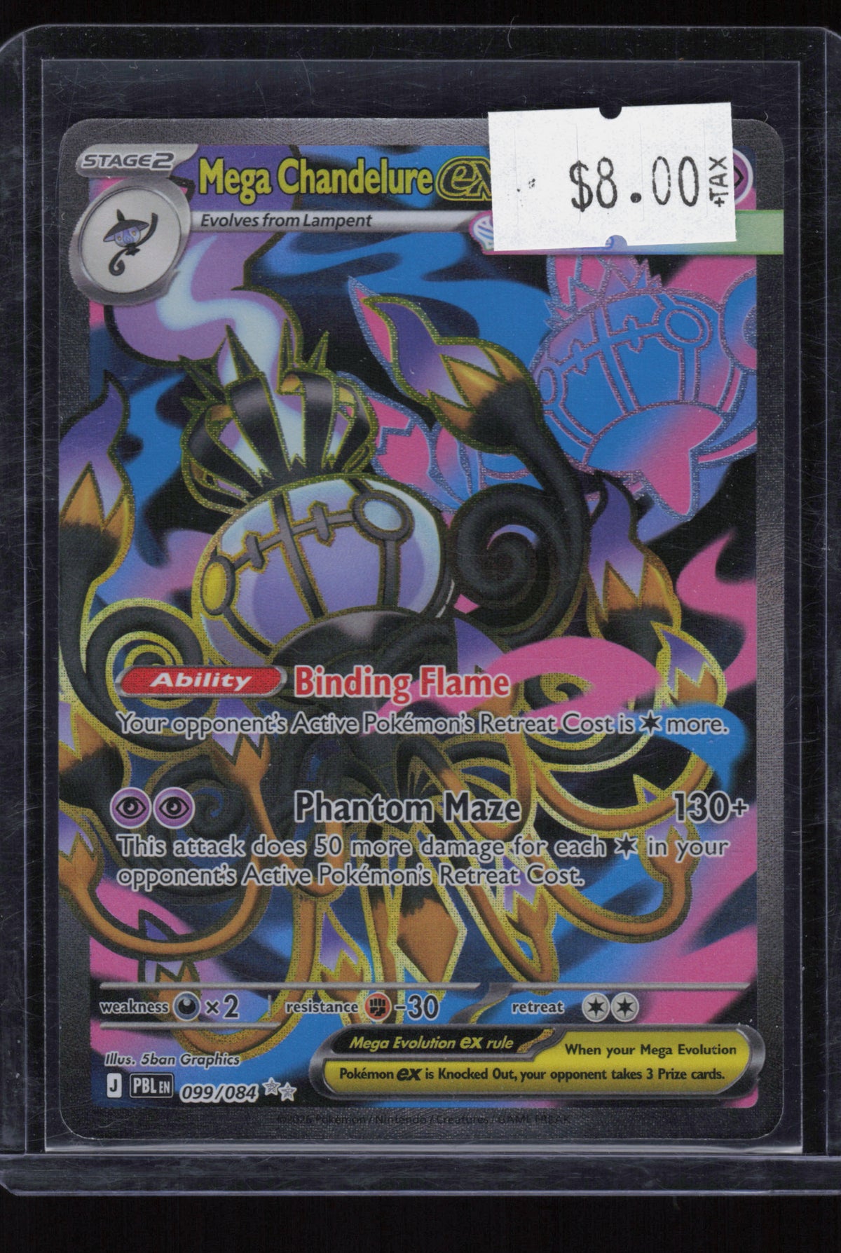 ME05: Pitch Black #099/084 Mega Chandelure ex