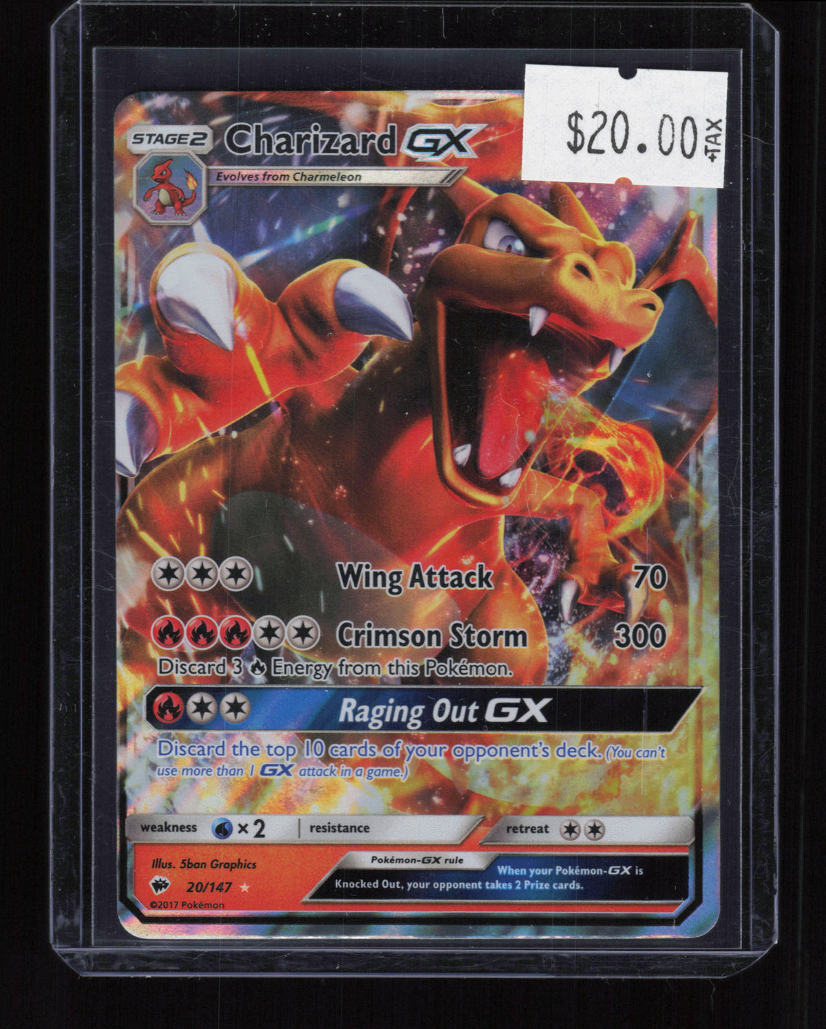 SM - Burning Shadows #20/147 Charizard GX