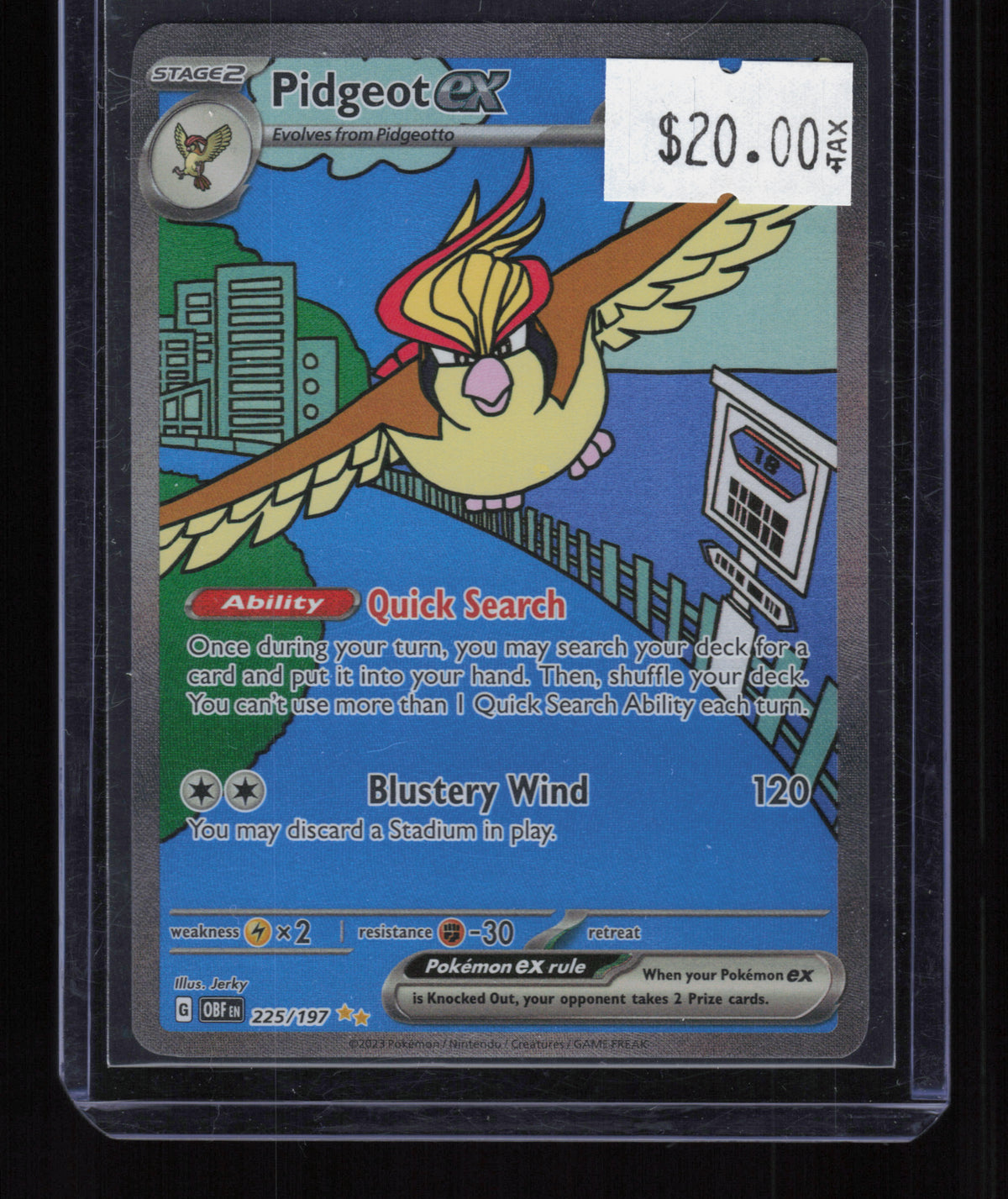 SV03: Obsidian Flames #225/197 Pidgeot ex