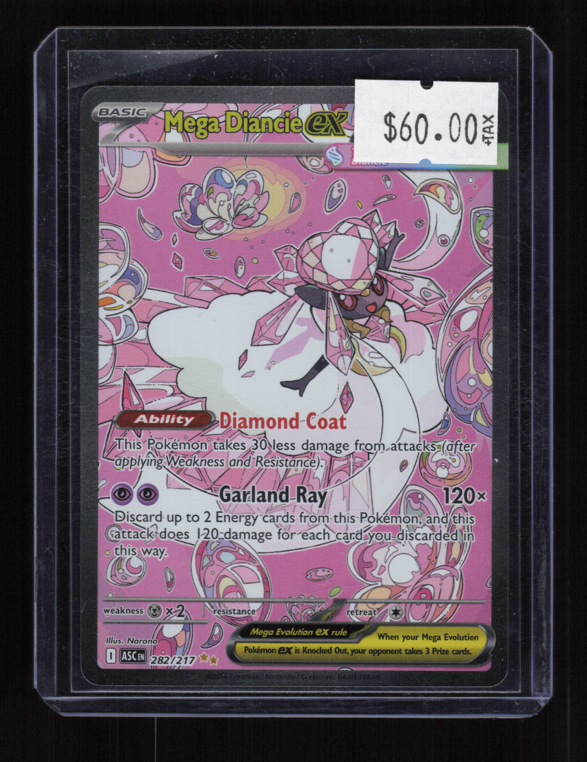 ME: Ascended Heroes #282/217 Mega Diancie ex