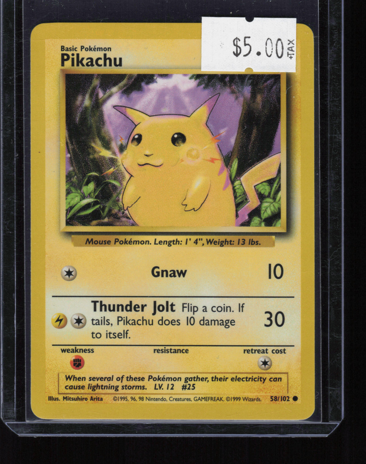 Base Set #058/102 Pikachu