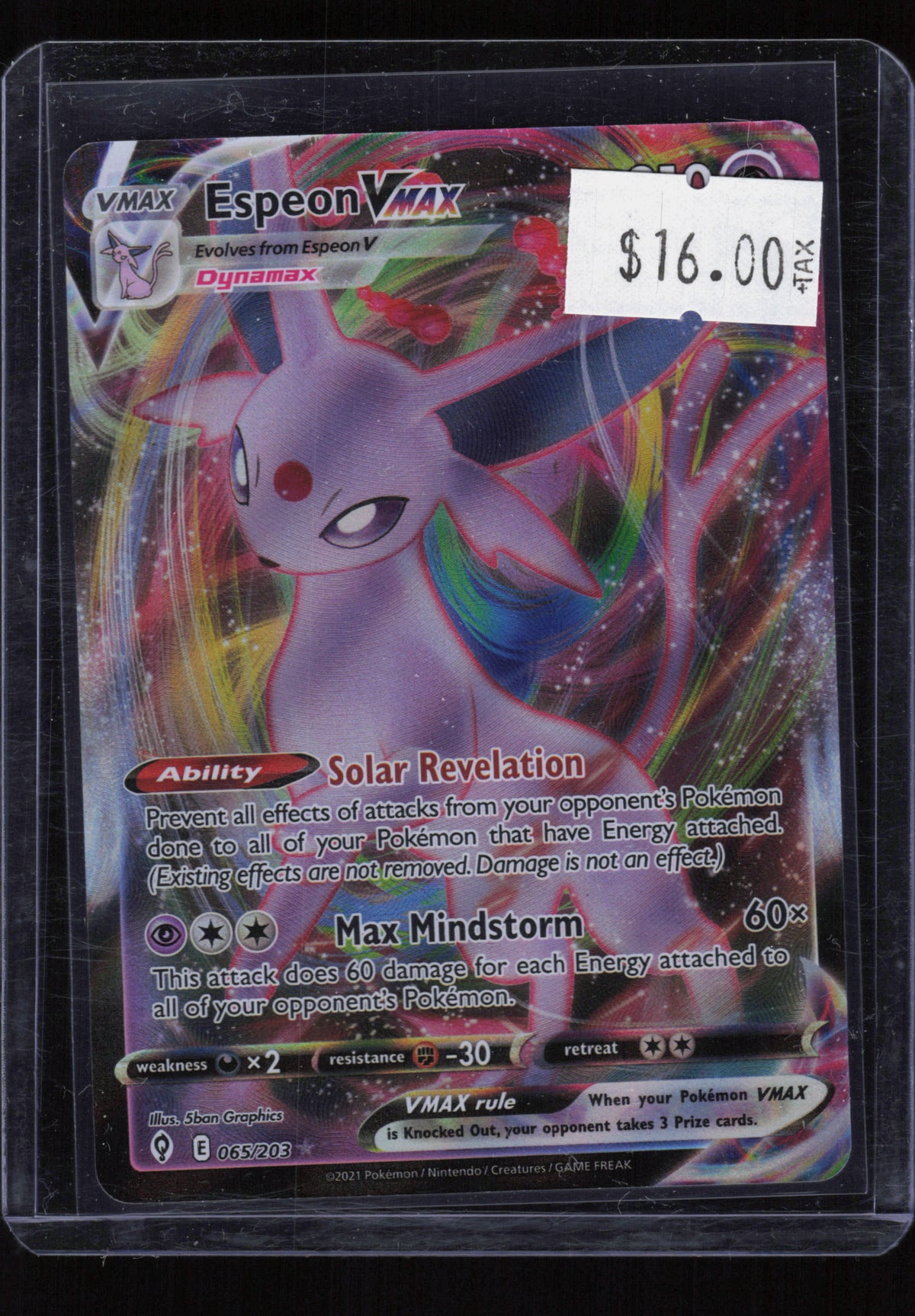 SWSH07: Evolving Skies #065/203 Espeon VMAX