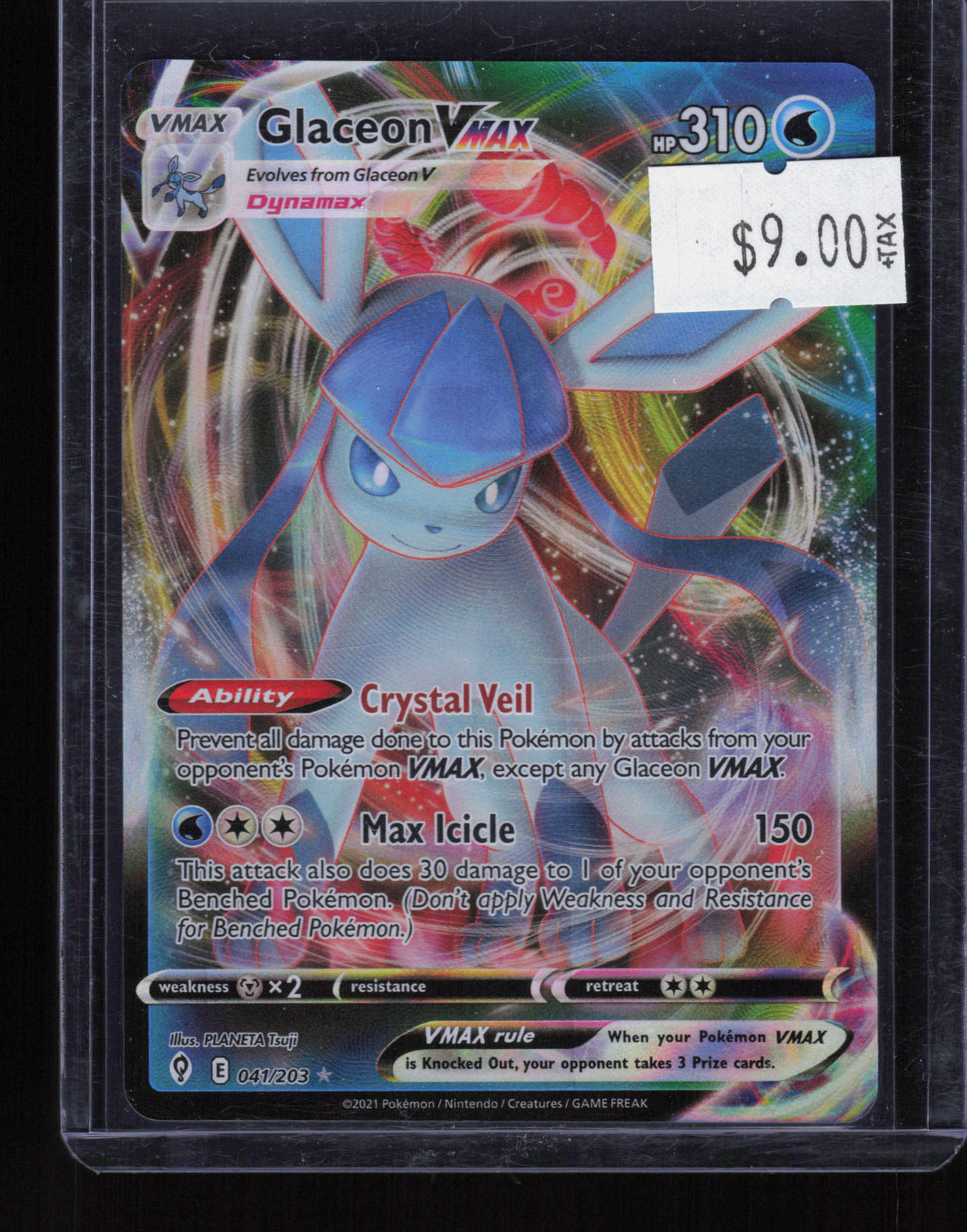 SWSH07: Evolving Skies #041/203 Glaceon VMAX
