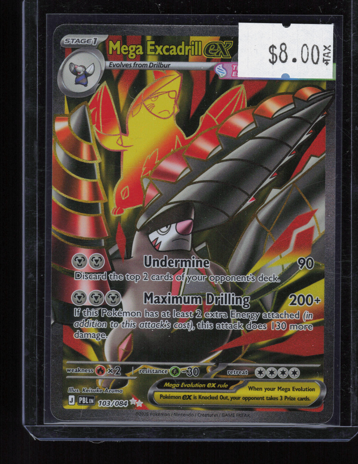 ME05: Pitch Black #103/084 Mega Excadrill ex