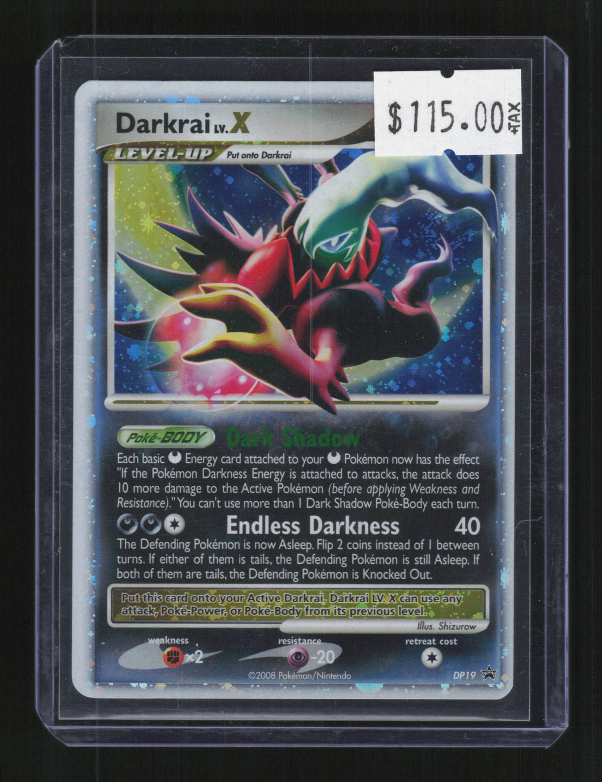 Diamond and Pearl Promos #DP19 Darkrai LV.X