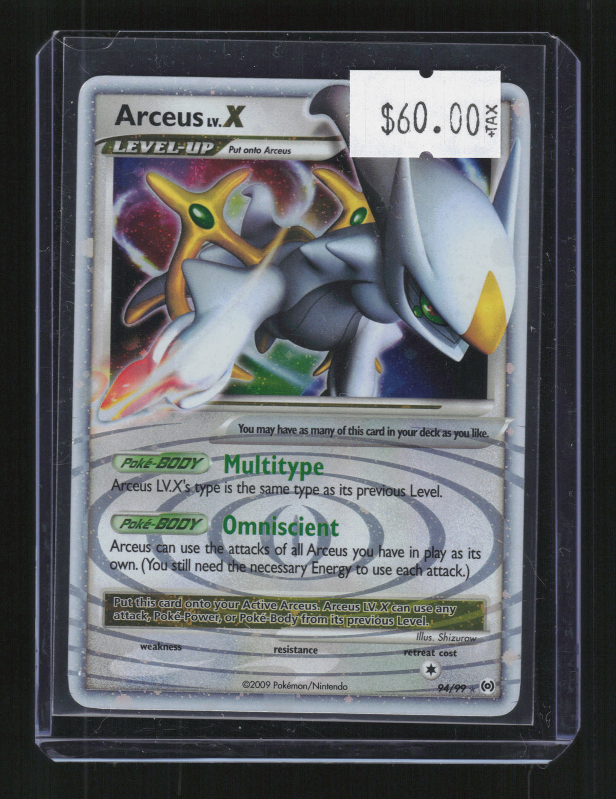 Diamond and Pearl Promos #DP53 Arceus LV.X