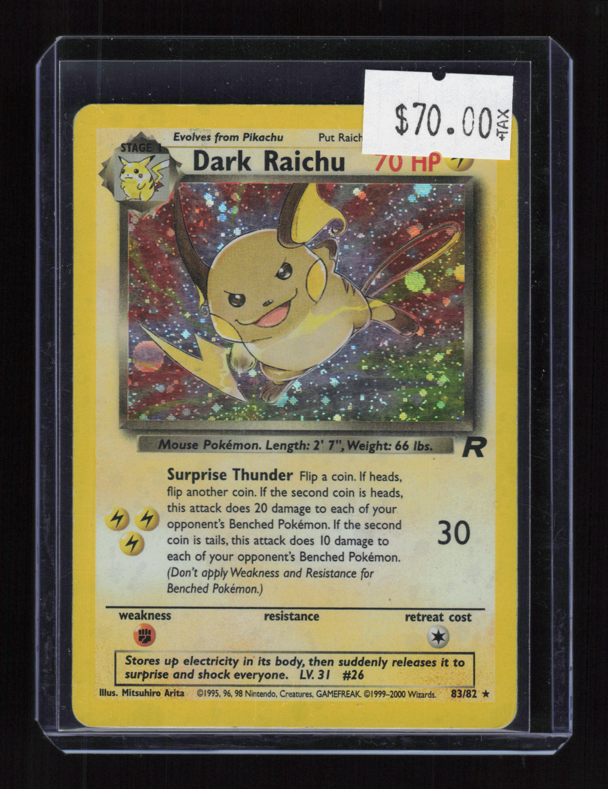 Team Rocket #83/82 Dark Raichu