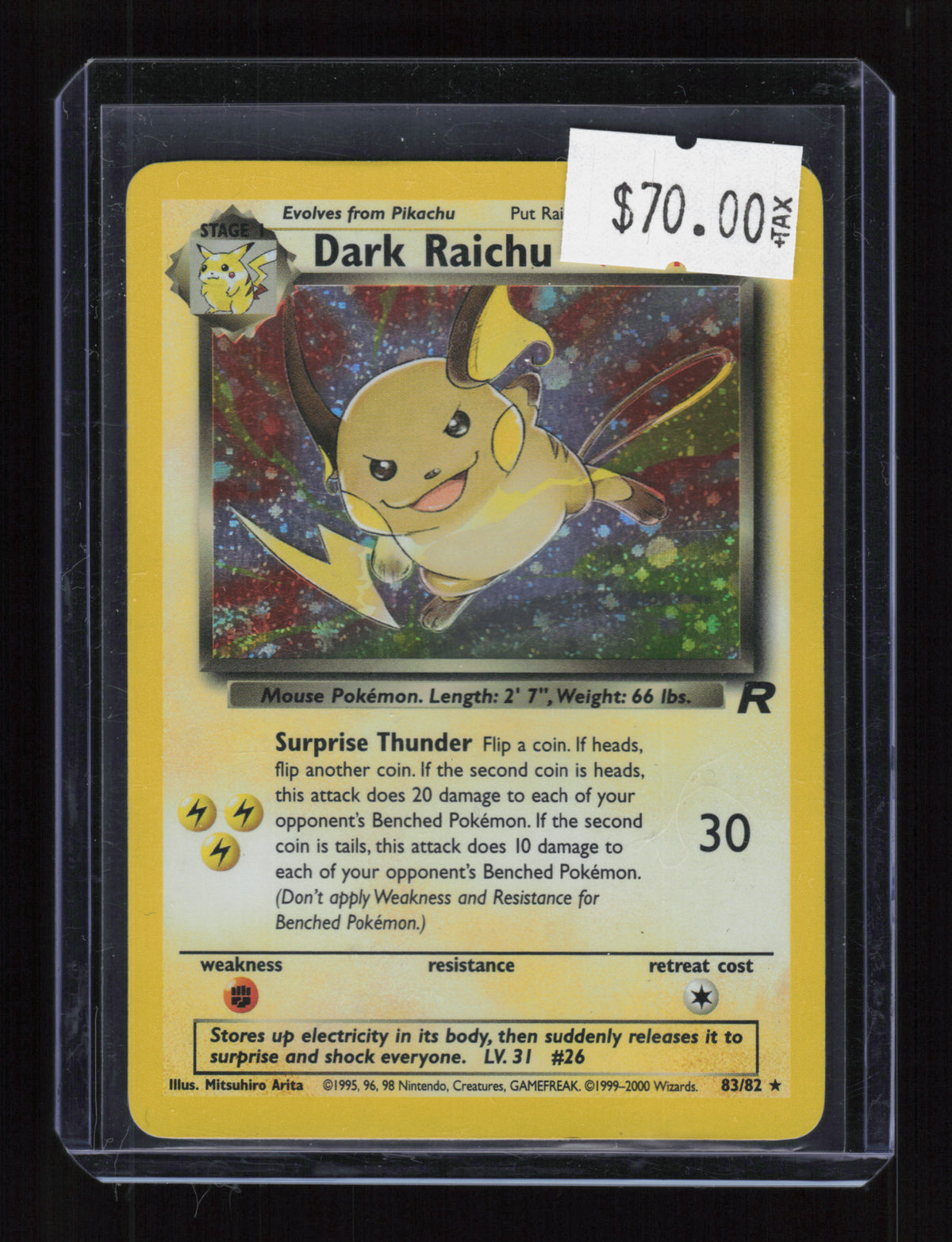 Team Rocket #83/82 Dark Raichu
