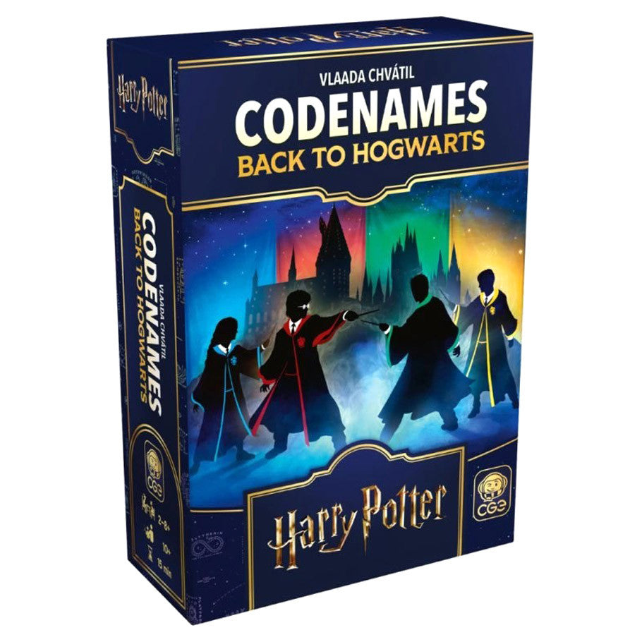 Codenames: Back to Hogwarts game by Czech Games Edition, Inc., featuring a Harry Potter-themed word association gameplay box.