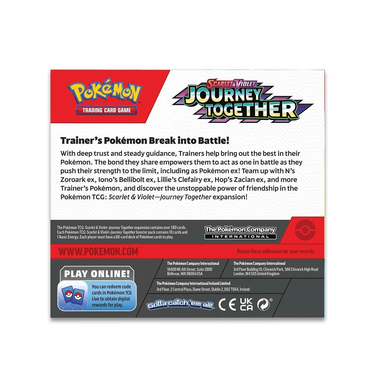 Pokémon TCG: Scarlet & Violet-Journey Together Enhanced Booster Display Box (36 Packs & 1 Promo Card)