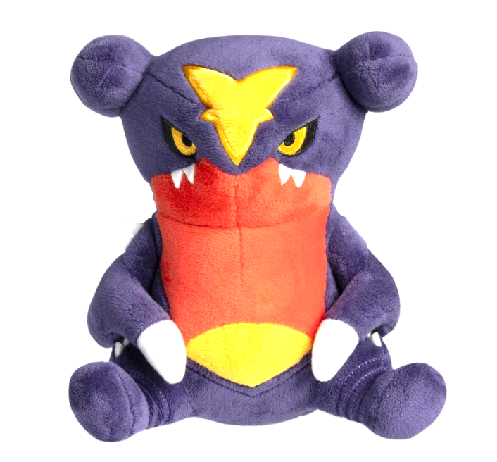 Garchomp Pokémon plush toy, 6.5-inch stuffed animal featuring detailed design from Pokémon series.