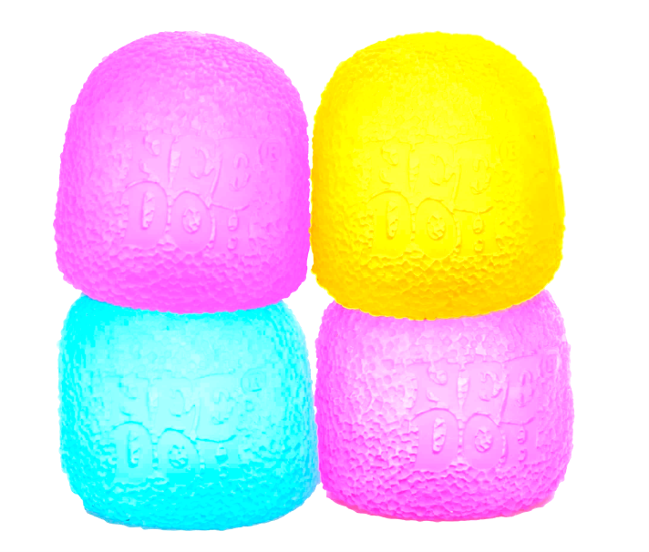 Schylling NeeDoh® GumDrop sensory toy in vibrant colors, flexible and squishy for stress relief and tactile play.