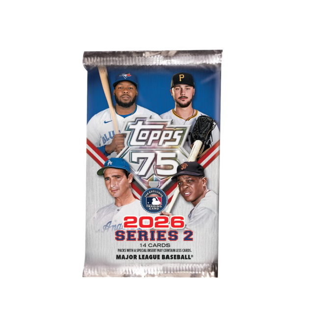 2026 Topps Series 2 Baseball Hobby Pack 75th Anniversary