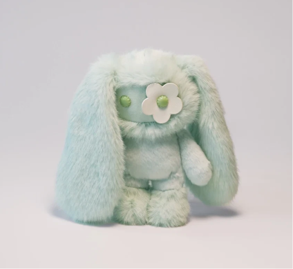 CJ Hendry JuJu keychain plush toy, limited edition artist collectible, featuring soft stuffed animal with detailed design and keyring attachment.