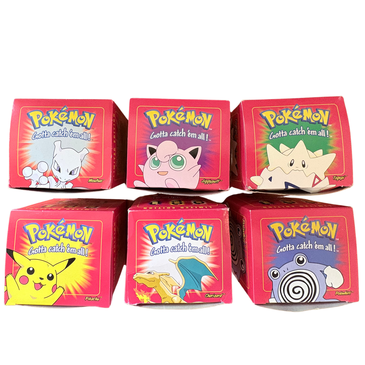 1999 Burger King 23K Gold Plated Pokémon Cards - Complete Set of 6